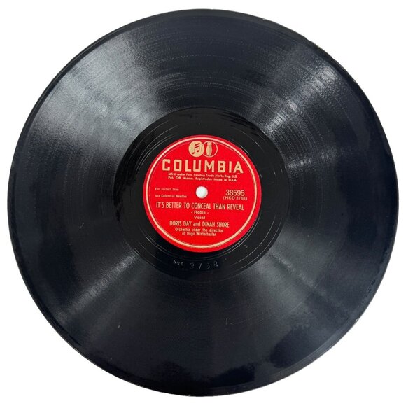Doris Day Canadian Capers 10 Inch Shellac 78 RPM Columbia 38595 Dinah Shore - Picture 3 of 4